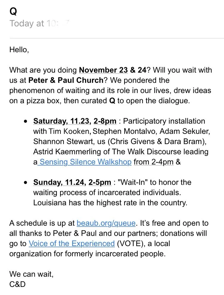 Q program announcement and schedule